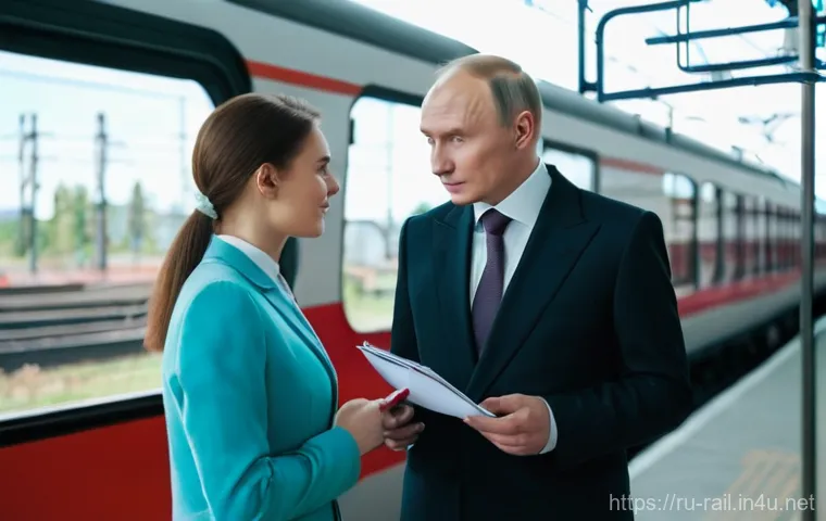 철도기사 경력 개발 플랜 - A competent female railway engineer, in her late 30s, wearing a smart, professional business suit, i...