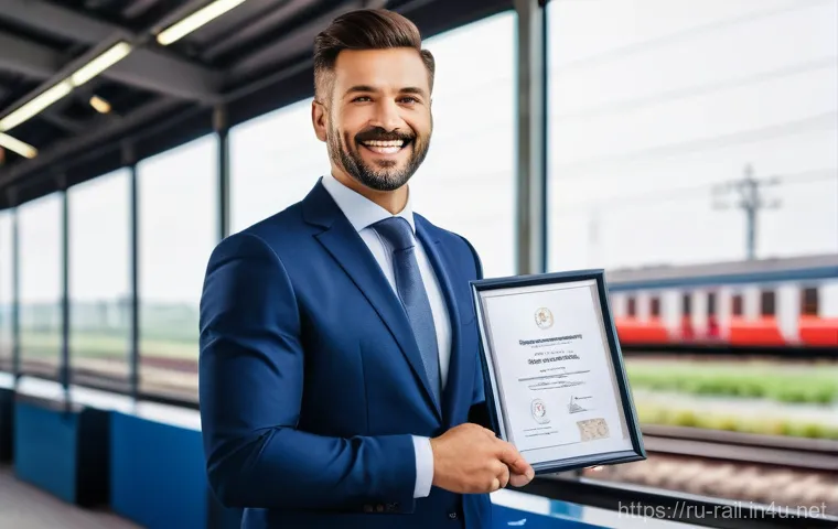 철도기사와 관련된 온라인 강의 - A confident female railway dispatcher in her early 30s, dressed in a clean, professional uniform (mo...