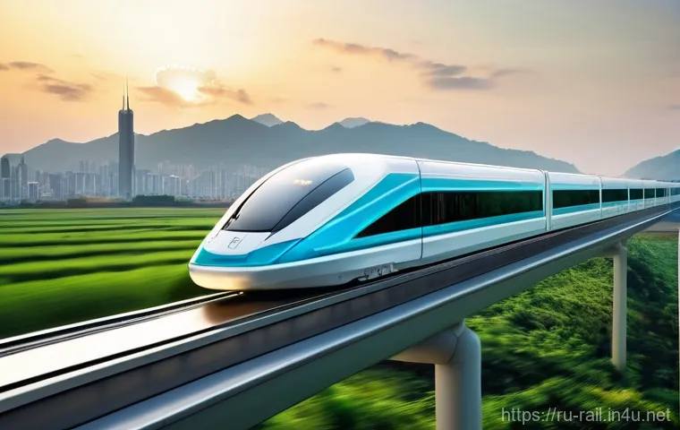 철도 분야 해외 사례 연구 - **Prompt 1: The Apex of High-Speed Rail**
    A breathtaking, wide-angle shot of the Chinese CR450 h...