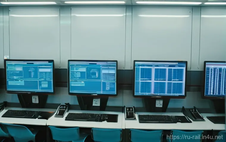 철도기사 필기 시험 대비 전략 - **Prompt:** A focused Russian railway specialist, a man in his early 30s, wearing a clean, dark blue...