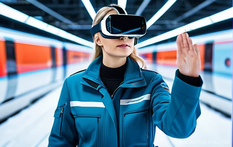 철도 실무 도구 및 소프트웨어 - **Prompt:** A highly detailed, realistic image of a modern Russian railway engineer, male or female,...