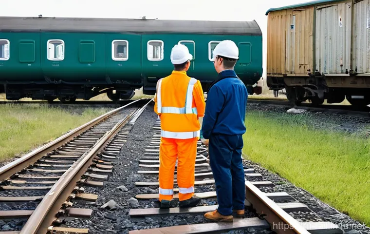 철도 현장 실습 중요성 - **Prompt:** An intimate, yet professional, interior shot from inside the spacious, modern cab of a R...