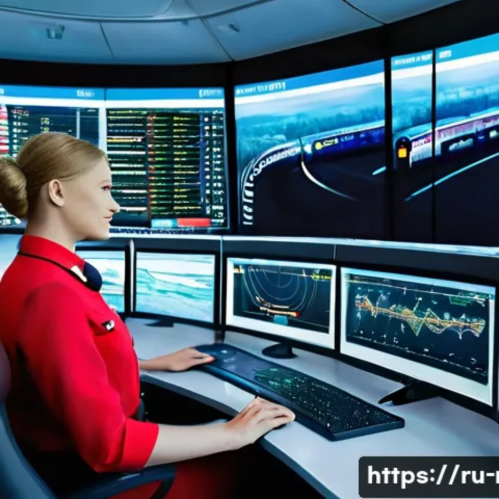 철도 시스템 통합 사례 - **Prompt 1: The Heart of "Smart" Rail Operations**
"A wide-angle, high-resolution image showcasi...